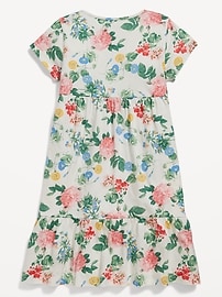View large product image 3 of 4. Short-Sleeve Printed Swing Dress for Girls