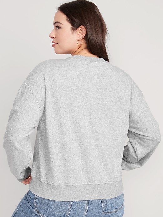 Image number 6 showing, Cropped Vintage French-Terry Sweatshirt