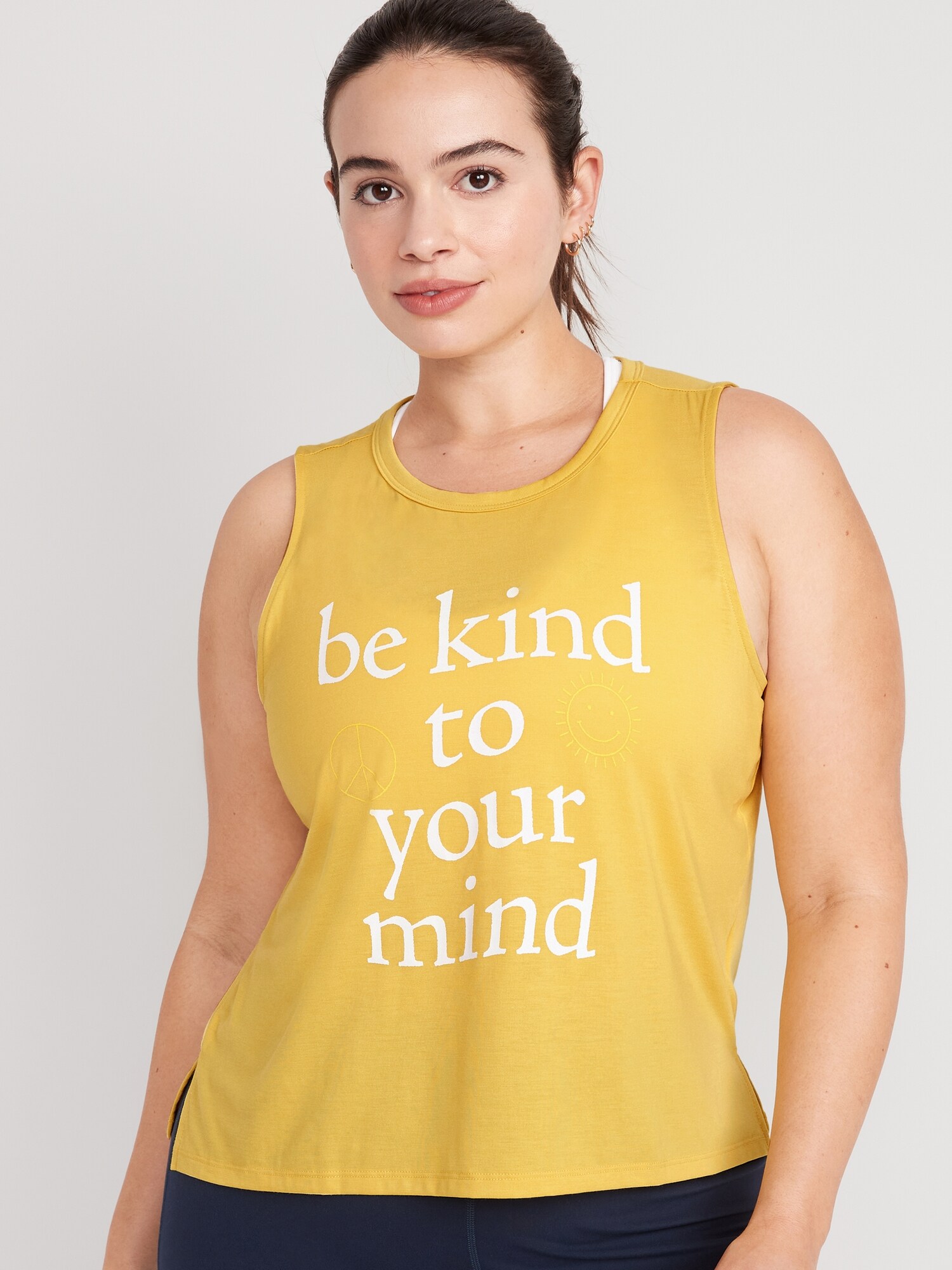 UltraLite Sleeveless Cropped Graphic T-Shirt | Old Navy