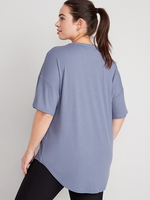 UltraLite Rib-Knit Tunic T-Shirt for Women | Old Navy