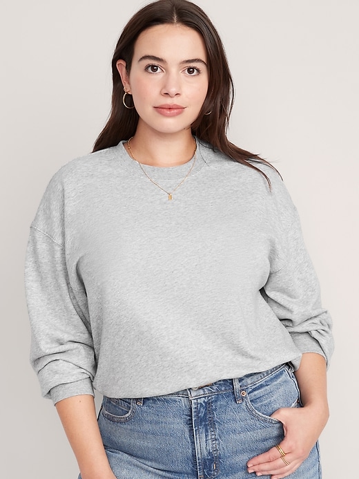 Image number 5 showing, Cropped Vintage French-Terry Sweatshirt