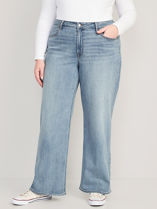 Image number 7 showing, High-Waisted Wow Wide-Leg Jeans