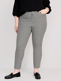 High-Waisted Printed Never-Fade Pixie Skinny Ankle Pants for Women