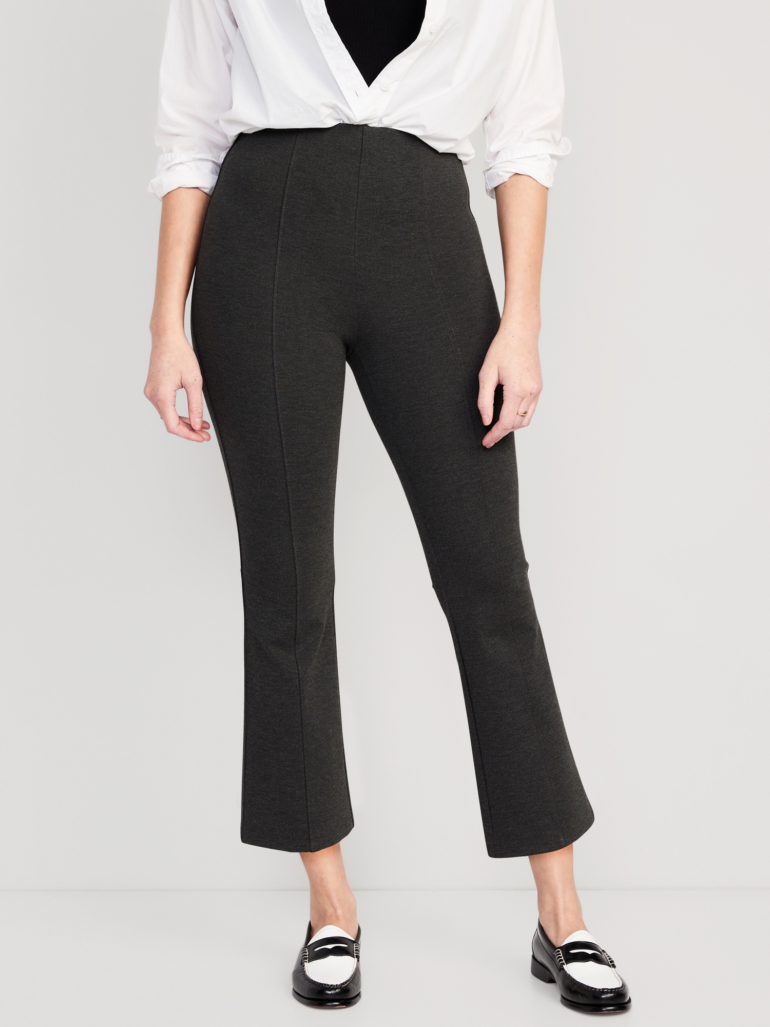 Extra High-Waisted Stevie Crop Flare Pants