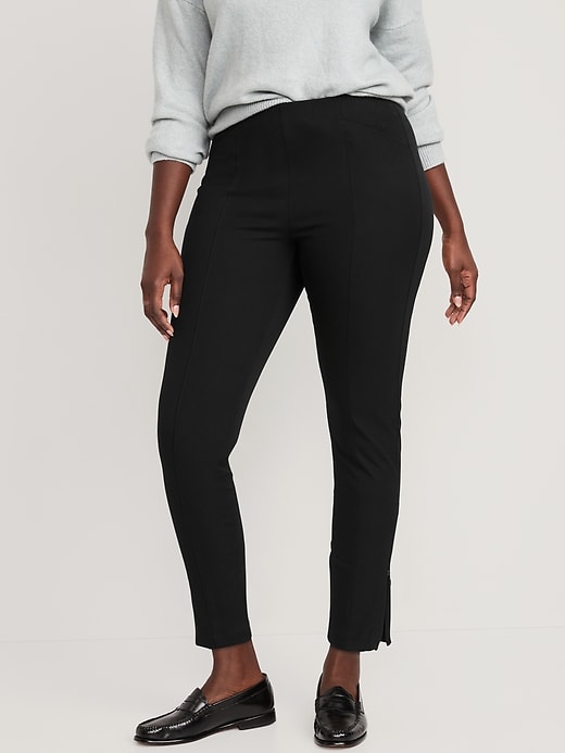 Image number 5 showing, High-Waisted Pull-On Pixie Skinny Ankle Pants