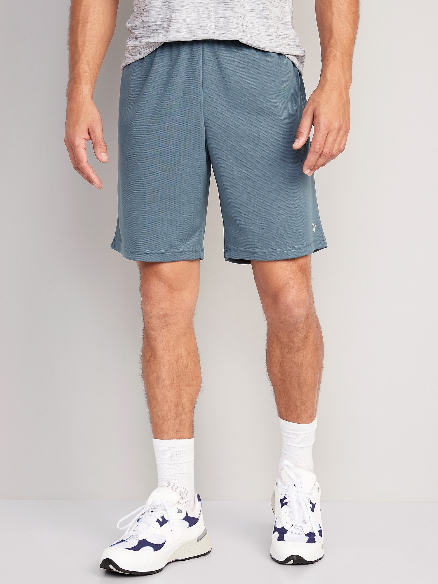 Old Navy Go-Dry Mesh Shorts -- 9-inch inseam blue. 1
