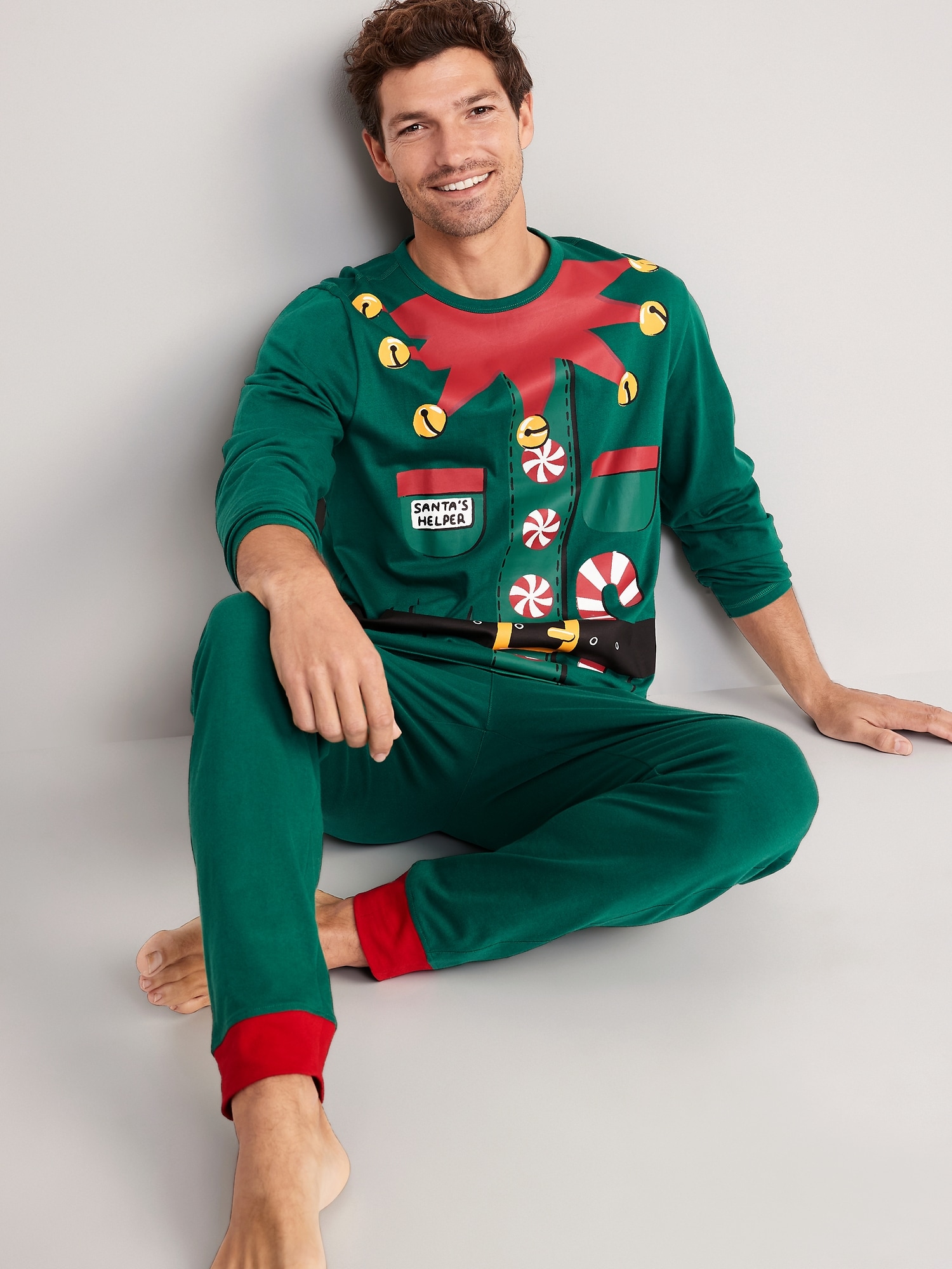 Men's christmas pajamas old navy hot sale