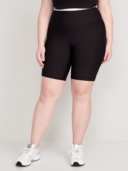 High-Waisted PowerSoft Biker Shorts 2-Pack -- 8-inch inseam | Old Navy