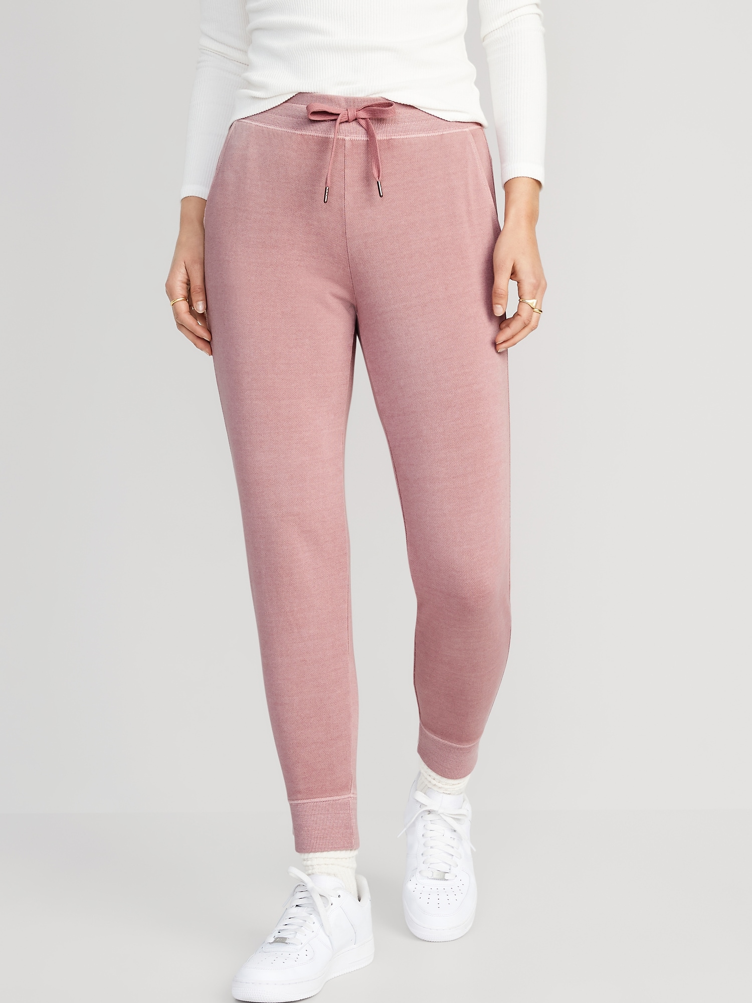 Old Navy Mid-Rise Vintage Street Jogger Sweatpants for Women pink. 1