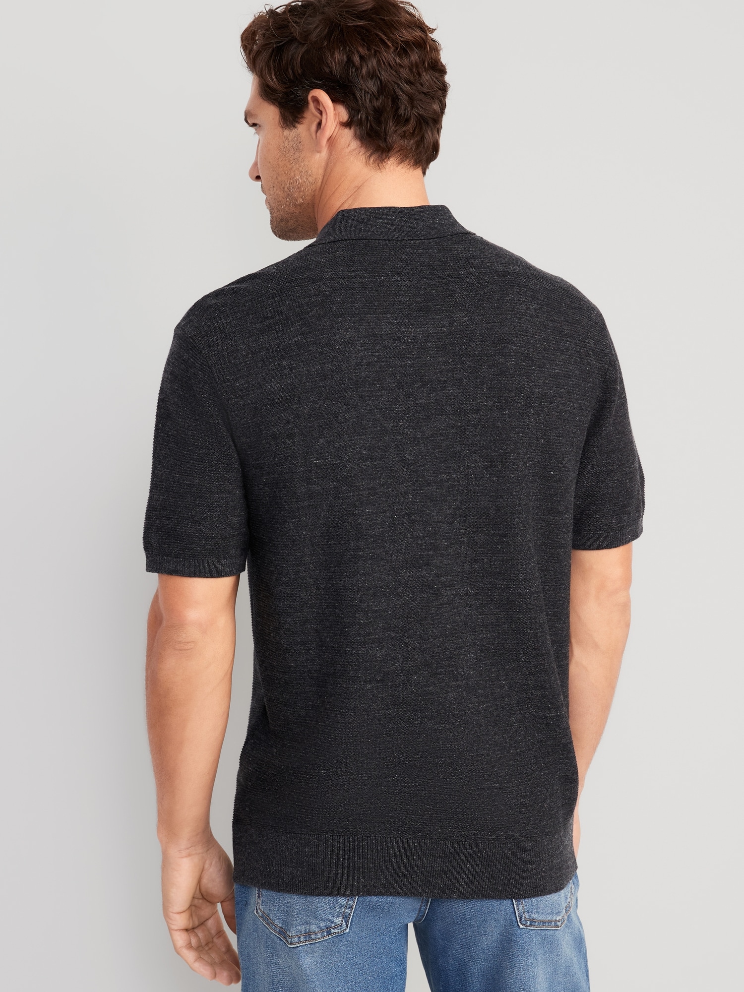 Short-Sleeve Polo Pullover Sweater for Men | Old Navy