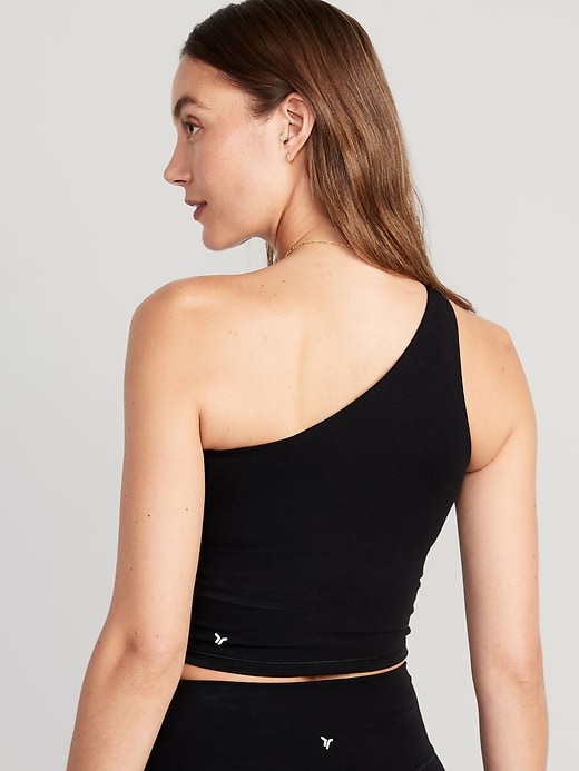 Image number 2 showing, Light-Support PowerChill One-Shoulder Longline Sports Bra