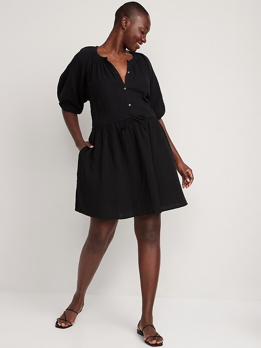 black dress old navy Fit & Flare Cami Mini Dress