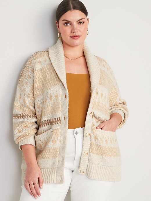 Image number 7 showing, Cozy Fair Isle Cardigan for Women