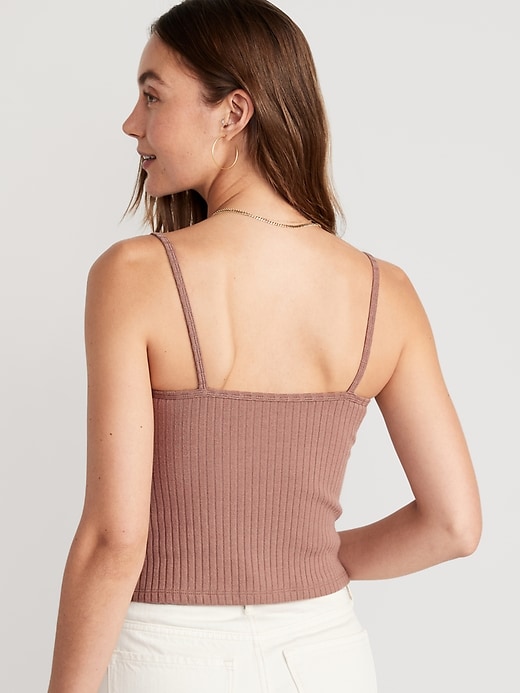 Image number 2 showing, Rib-Knit V-Neck Matching Sweater Tank Top