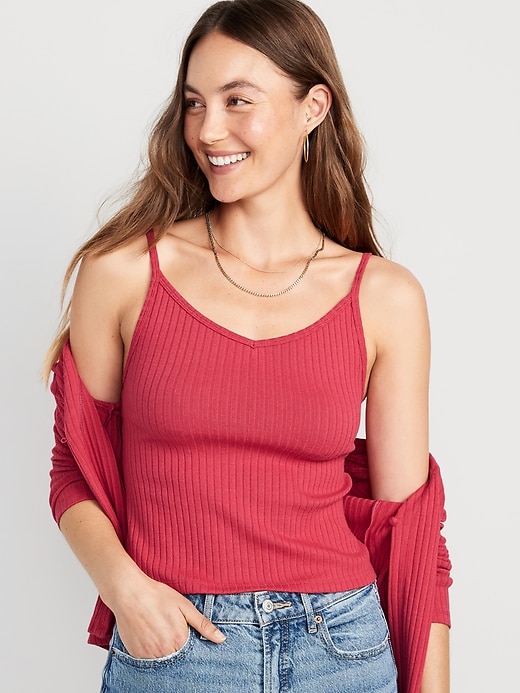 Rib-Knit V-Neck Matching Sweater Tank Top for Women | Old Navy