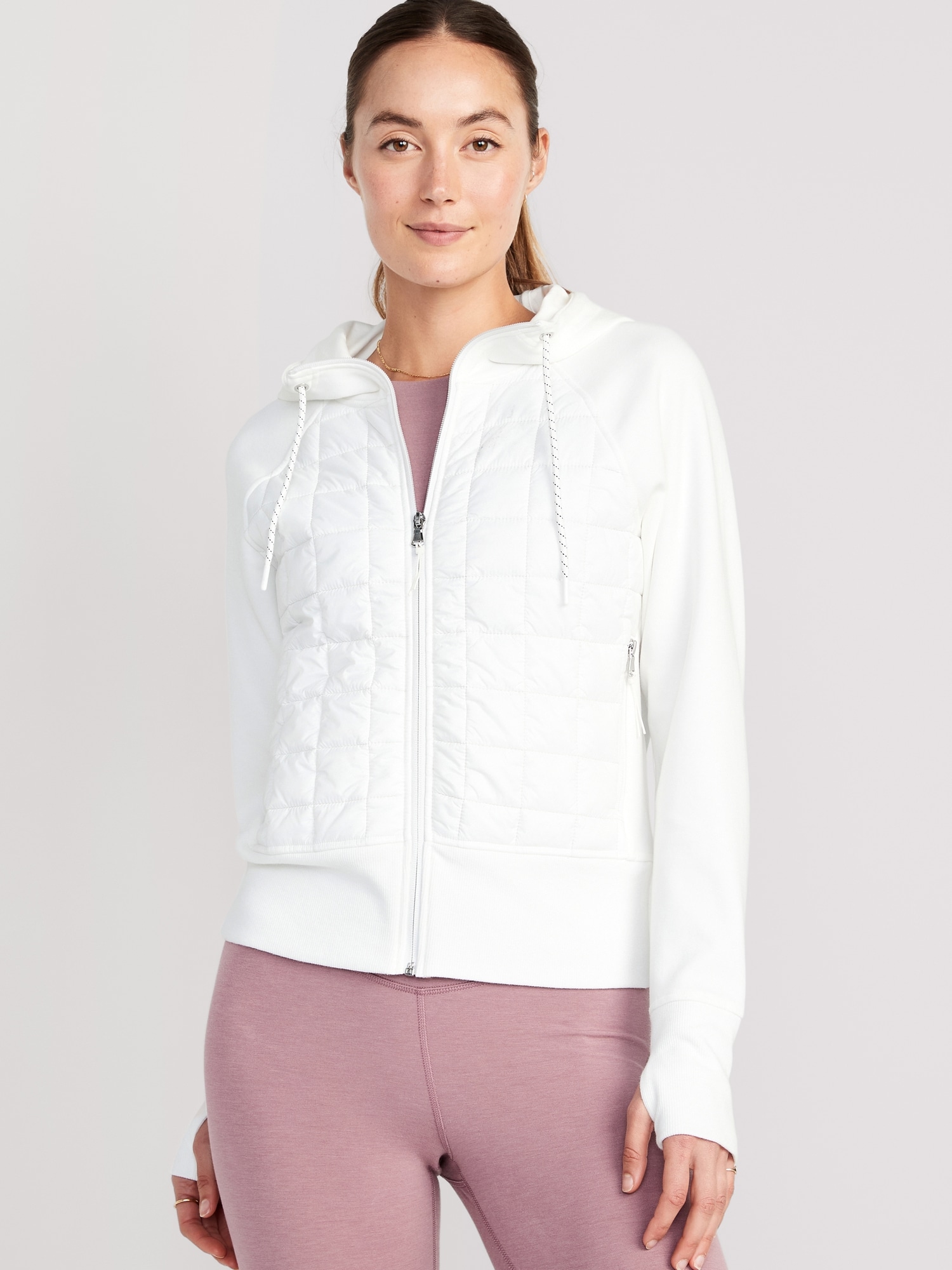 All-Seasons Dynamic Fleece Cropped Hooded Jacket for Women