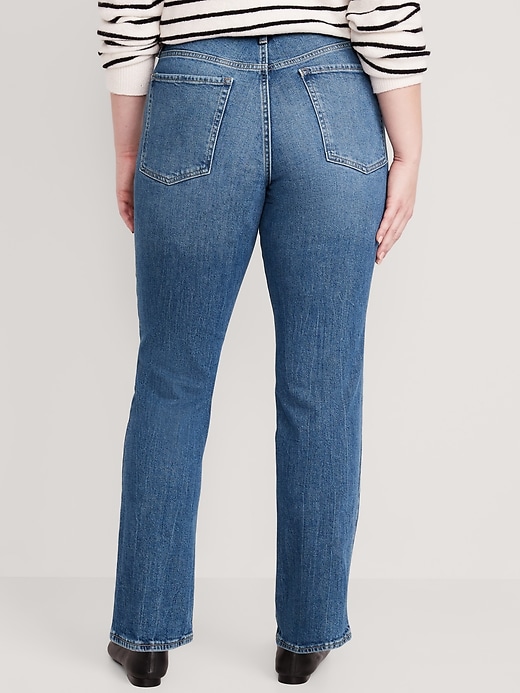 High-Waisted OG Straight Button-Fly Extra-Stretch Jeans for Women
