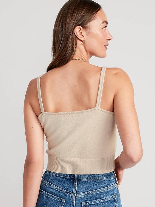 Image number 2 showing, Cozy Cropped Sweater Tank Top