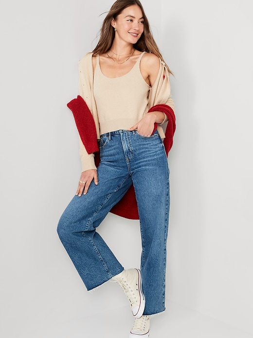 Image number 3 showing, Cozy Cropped Sweater Tank Top