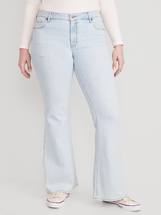 Image number 5 showing, Mid-Rise Super-Flare Jeans