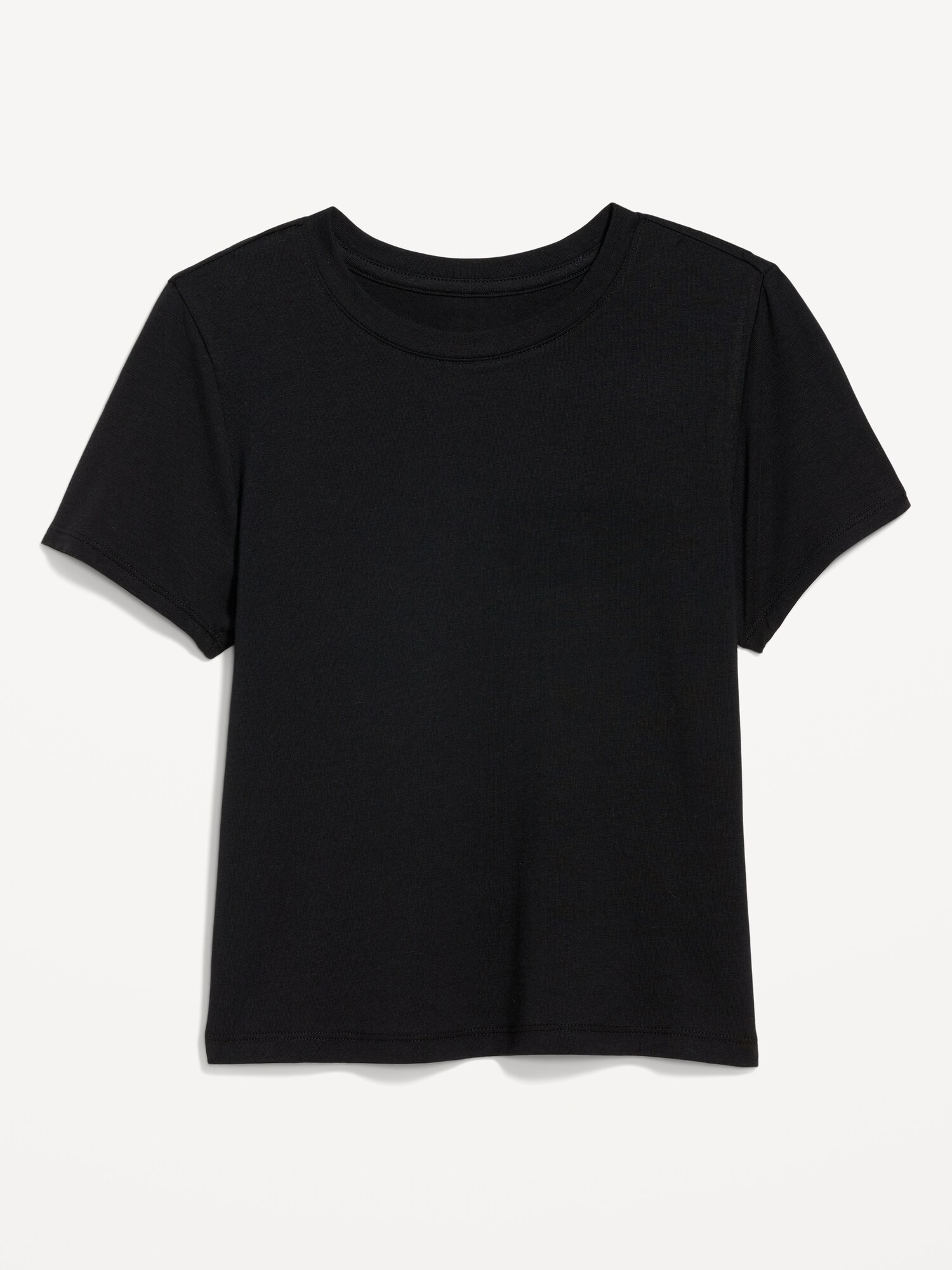 Женская футболка Old Navy Bestee Crop T-Shirt, цвет: Чёрный — фото 4