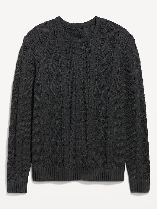 Cozy Cable-Knit Cotton Sweater for Men | Old Navy