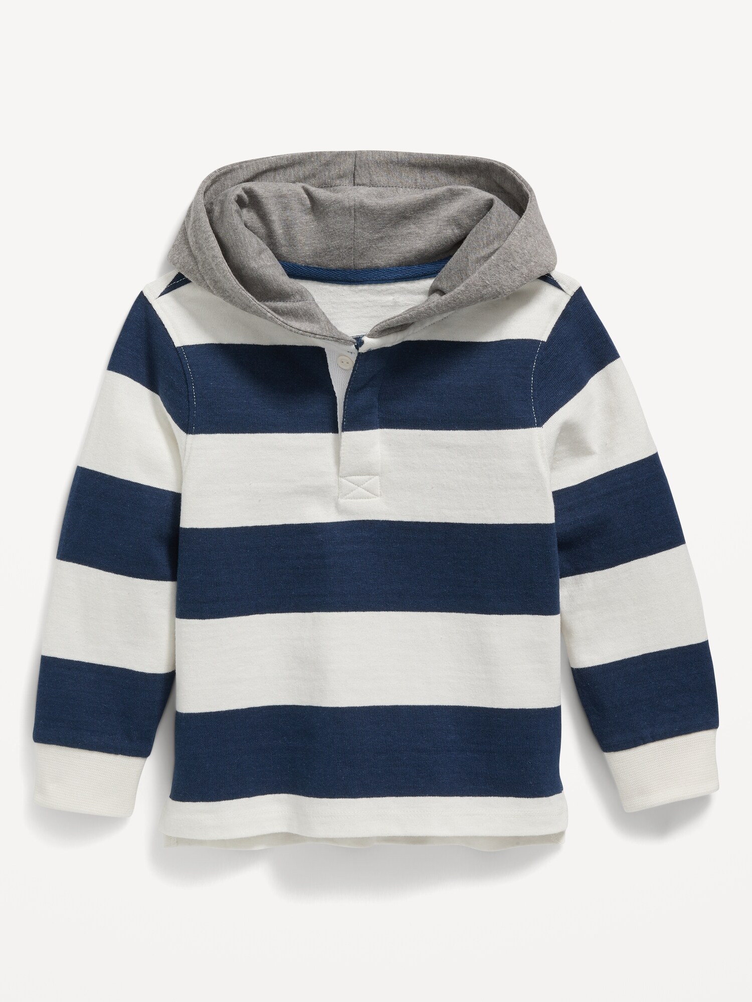 Long-Sleeve Hooded Rugby Polo Shirt for Toddler Boys | Old Navy