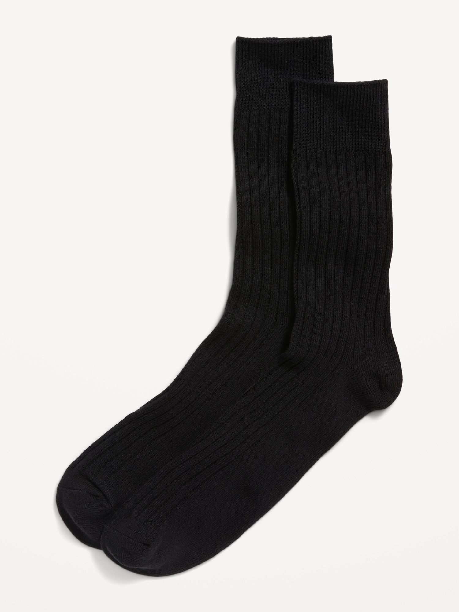 Old Navy Rib-Knit Crew Socks black. 1