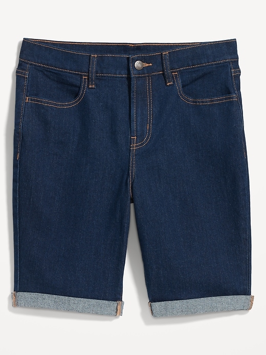 Image number 4 showing, Mid-Rise Wow Jean Shorts -- 9-inch inseam