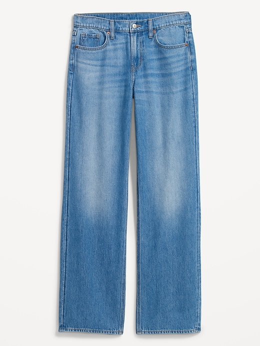 Image number 4 showing, Mid-Rise Baggy Loose Jeans