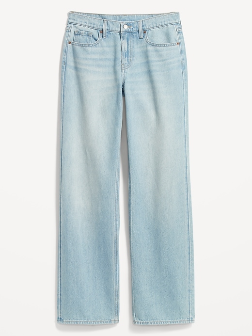 Image number 4 showing, Mid-Rise Baggy Loose Jeans