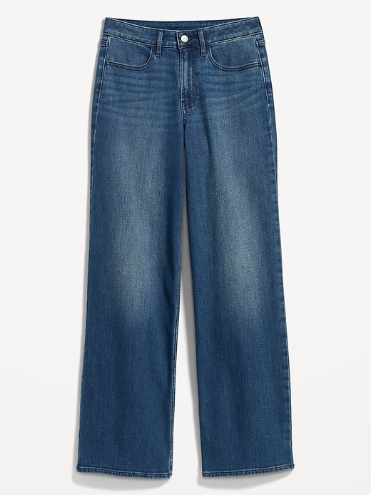 Image number 4 showing, High-Waisted Wow Wide-Leg Jeans
