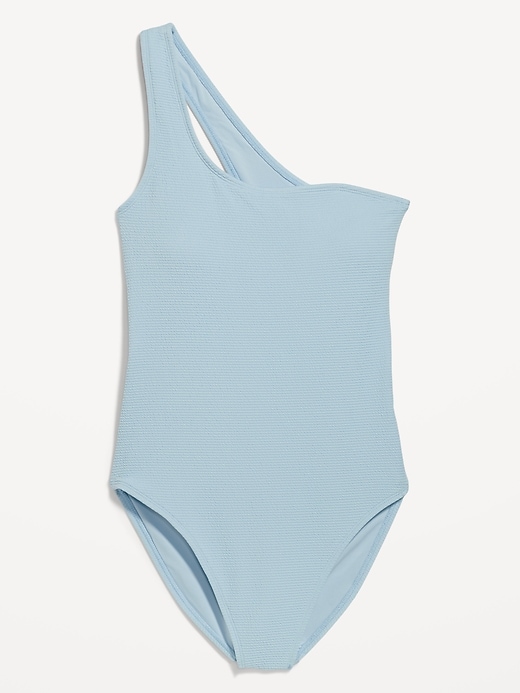Image number 8 showing, Pucker One-Shoulder One-Piece Swimsuit for Women