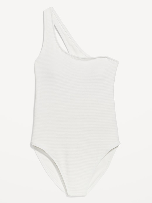 Image number 3 showing, Pucker One-Shoulder One-Piece Swimsuit for Women
