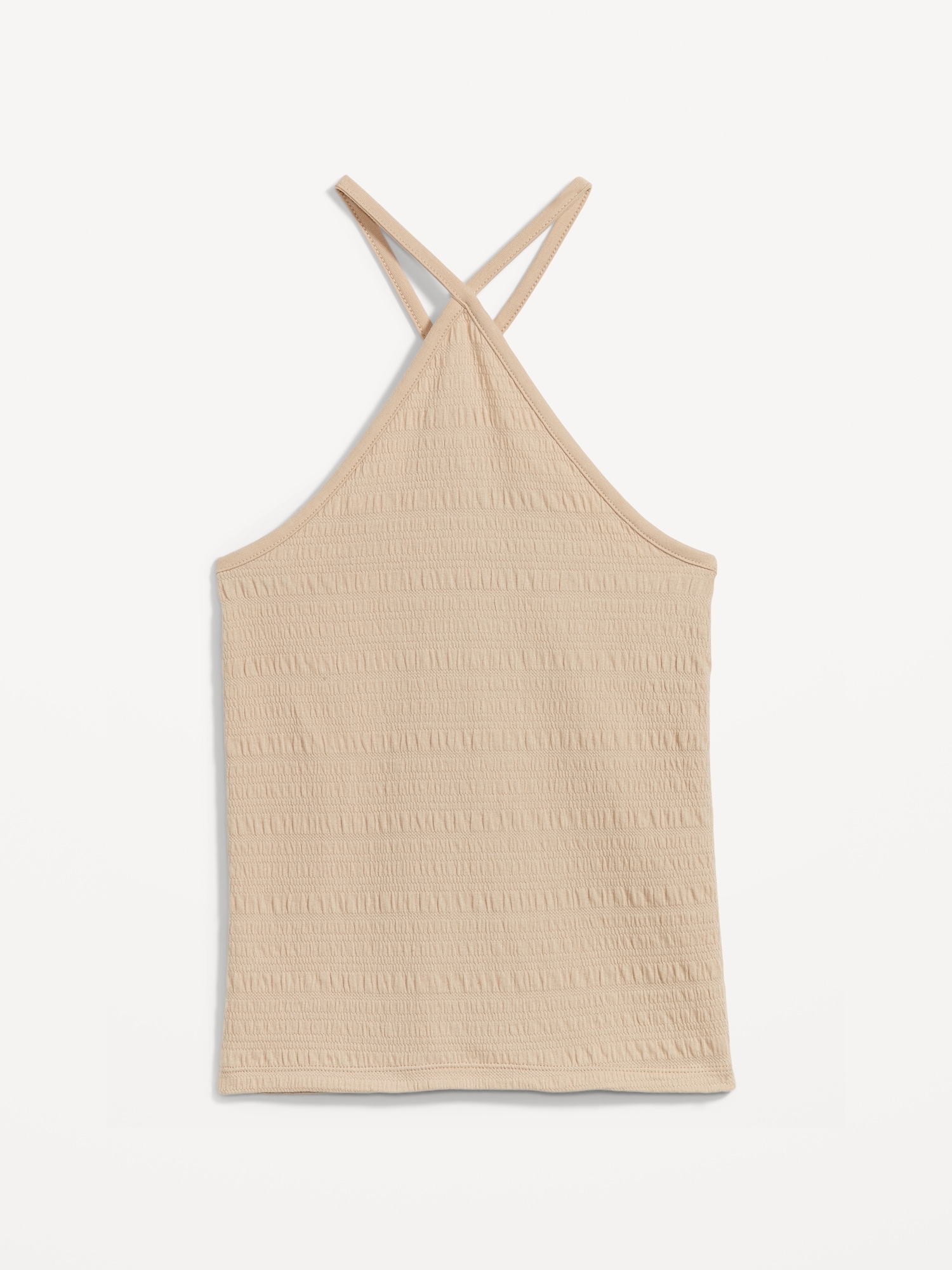 Cropped Smocked Crossover Halter Cami Top for Women | Old Navy