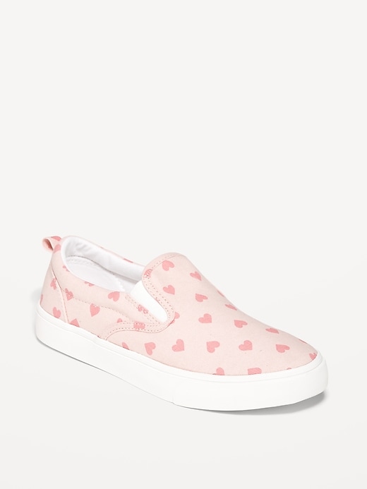 View large product image 1 of 1. Printed Canvas Slip-On Sneakers for Girls