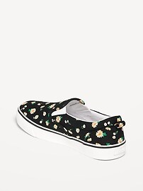 View large product image 3 of 3. Printed Canvas Slip-On Sneakers for Girls