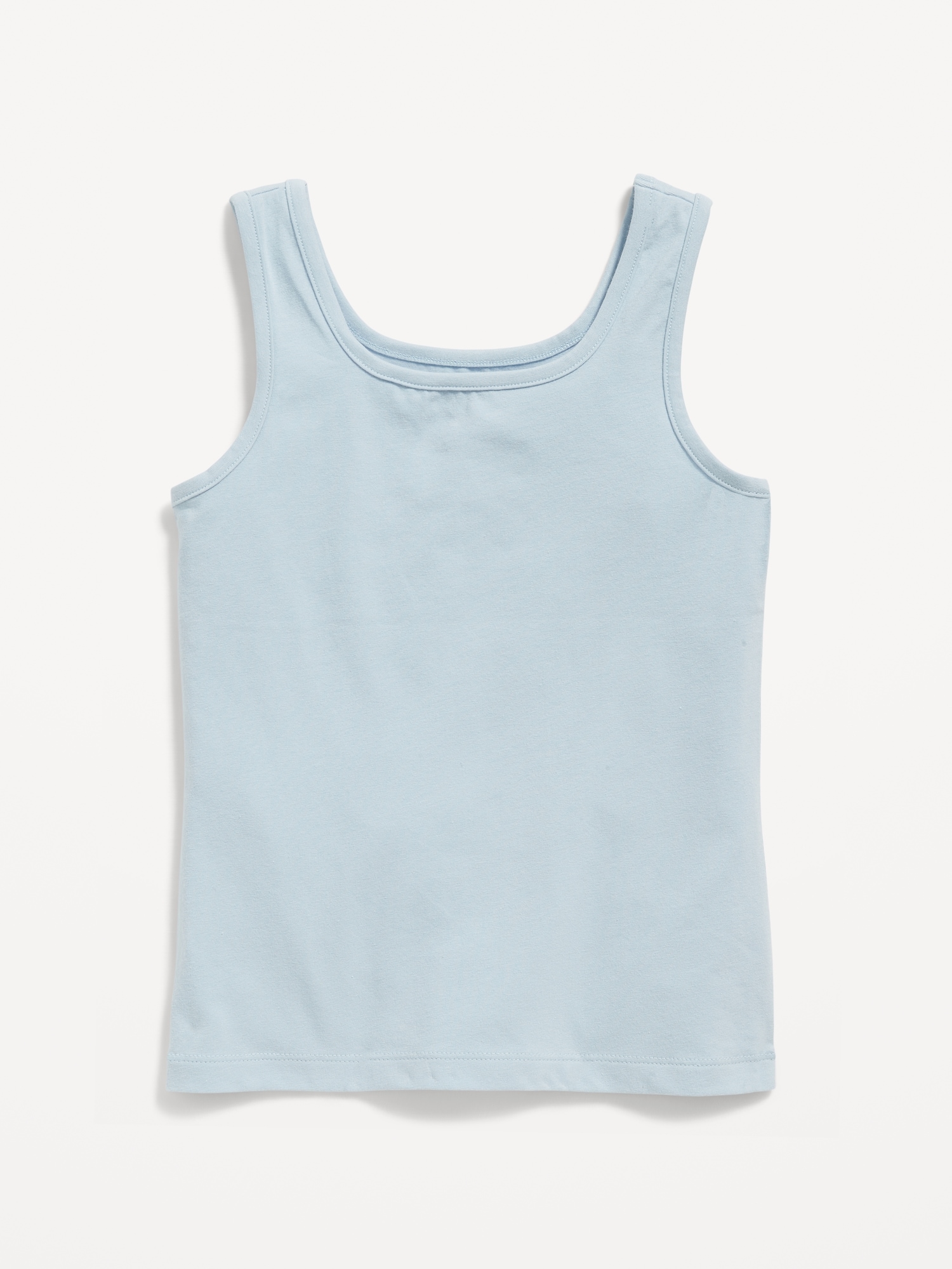 Solid Fitted Tank Top for Girls