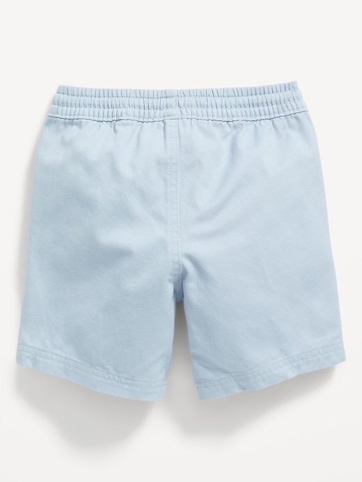 View large product image 2 of 2. Functional-Drawstring Twill Shorts for Toddler Boys