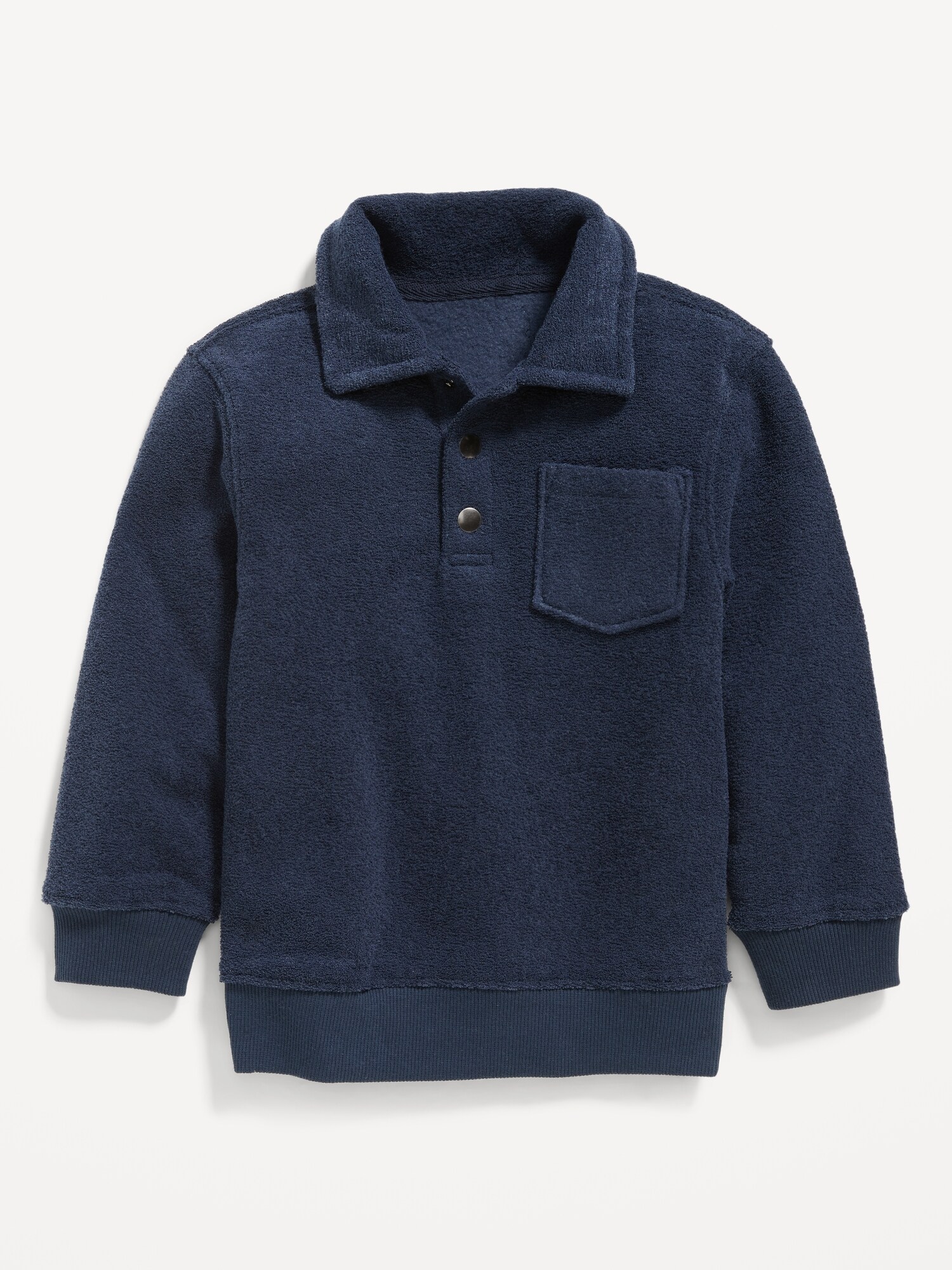 Cozy FrenchTerry Henley Pullover Sweater for Toddler Boys Old Navy