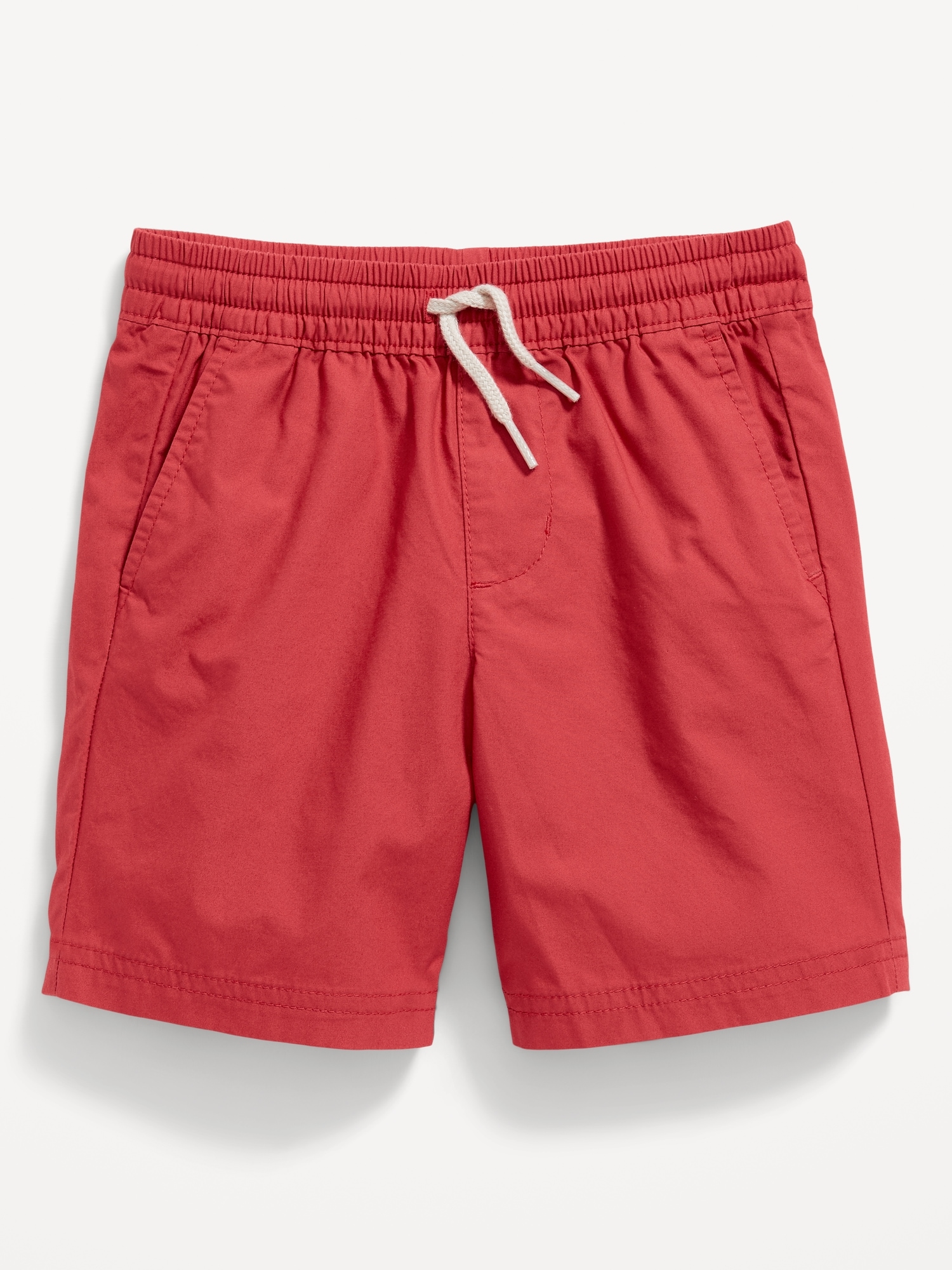Old Navy Functional-Drawstring Poplin Shorts for Toddler Boys red. 1