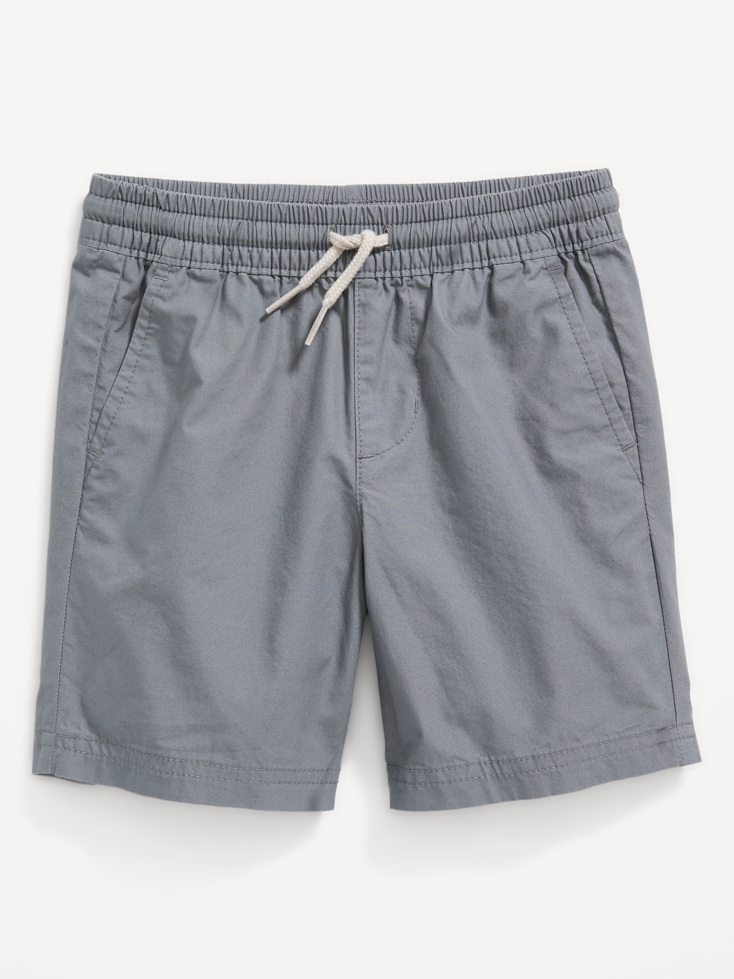 Old Navy Functional-Drawstring Poplin Shorts for Toddler Boys gray. 1