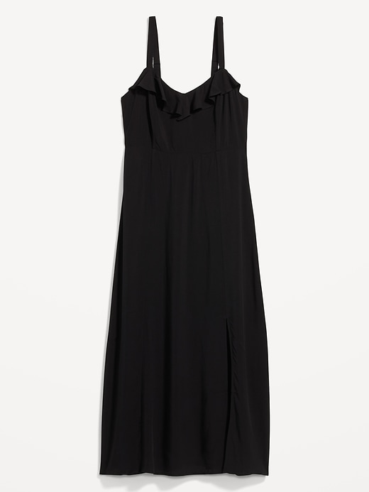 Image number 4 showing, Fit & Flare Ruffle-Trimmed Maxi Cami Dress