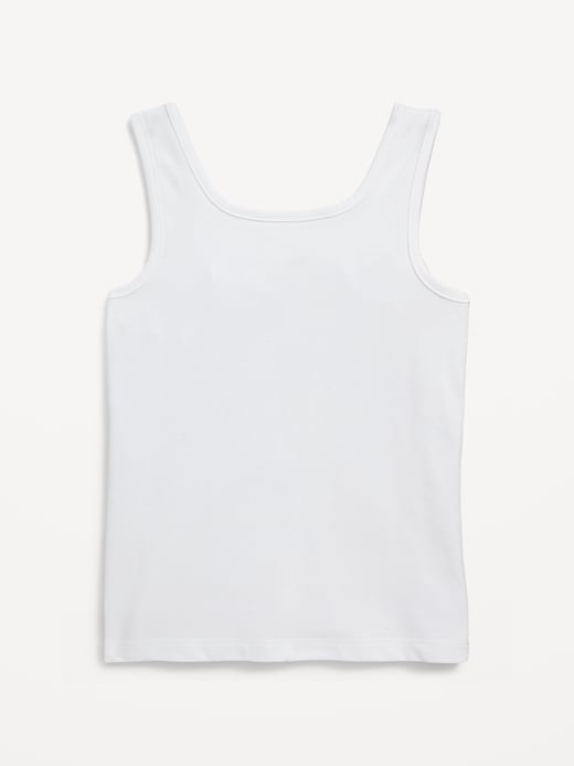 View large product image 2 of 2. Solid Fitted Tank Top for Girls