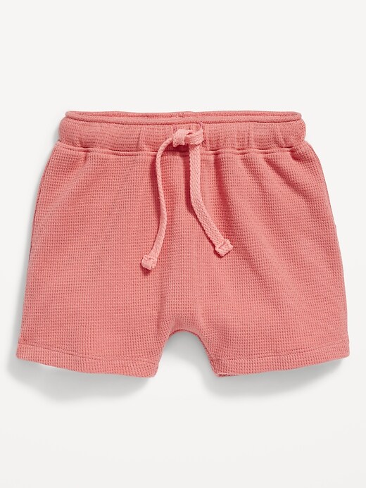 View large product image 1 of 1. U-Shaped Thermal-Knit Pull-On Shorts for Baby