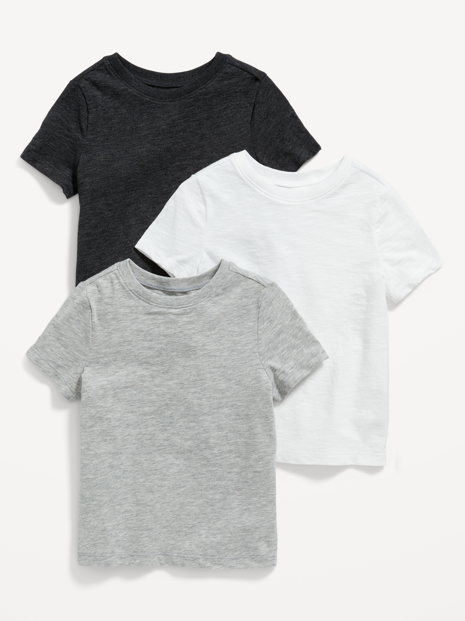 Unisex 3-Pack Short-Sleeve T-Shirt for Toddler Hot Deal