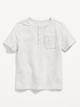 My Milestones Boys Henley Neck Cotton T-shirt