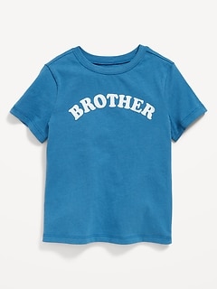 【BROTHER BROTHER】 SHORT SLEEVE TEE Boys Best Brother Short-Sleeve Graphic Tee - Blue - Carter's