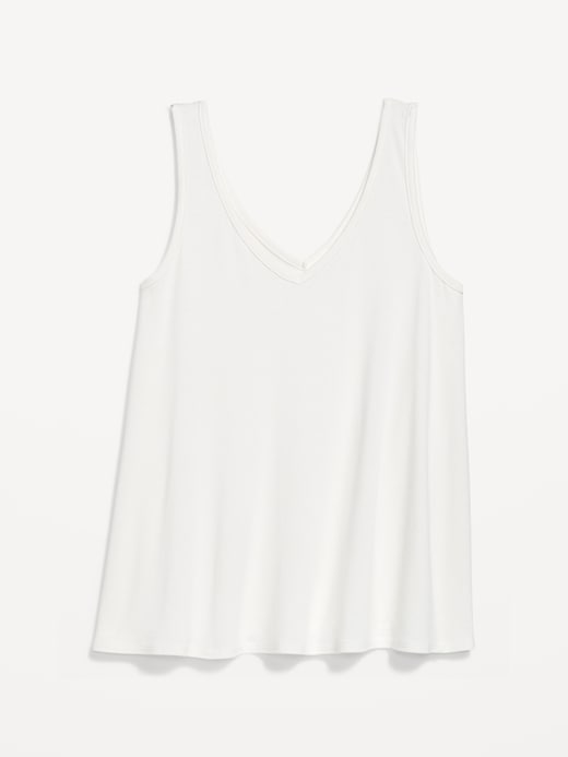 Sleeveless Luxe V-Neck Swing T-Shirt | Old Navy