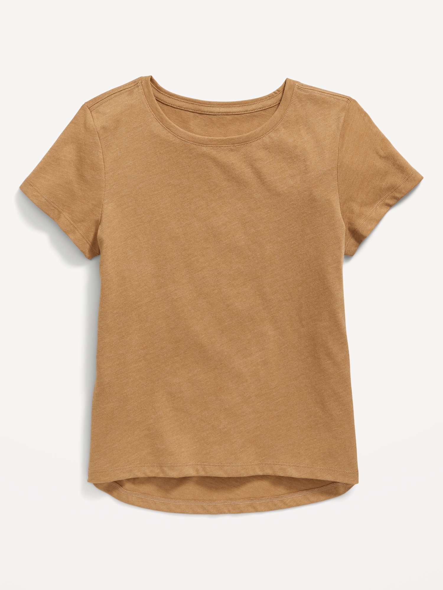 Old Navy Softest Solid T-Shirt for Girls yellow. 1